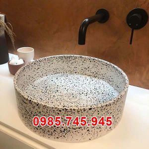 Chậu rửa bê tông đá mài Terrazzo